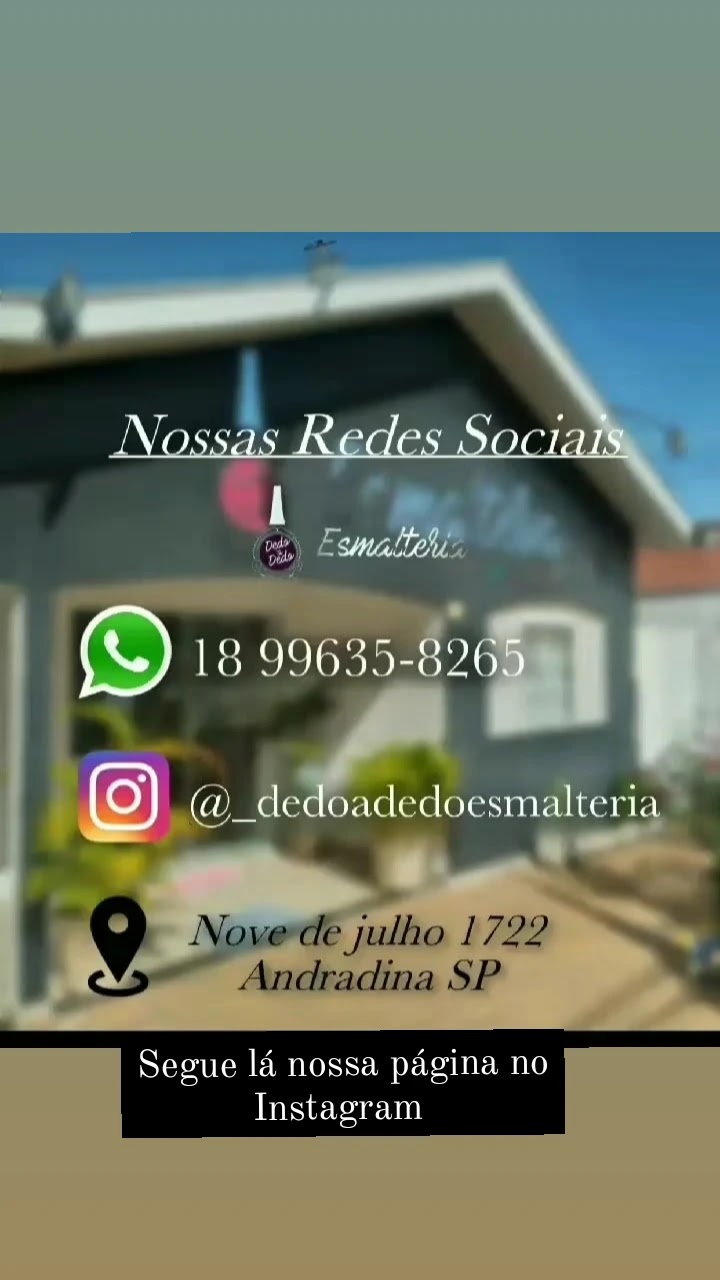 Dedo a Dedo Esmalteria: Manicure - Pedicure - Cabelos - Depilação em geral
